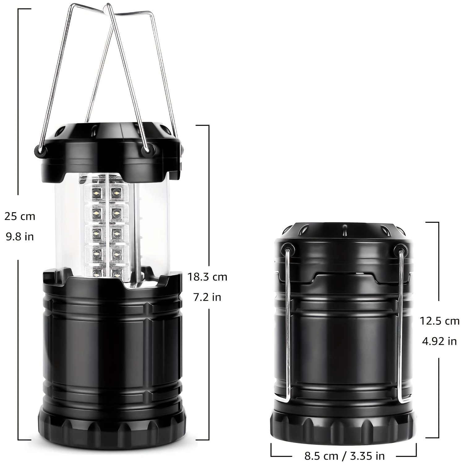 LED Camping Lights,Bright Camping Lantern Battery Powered,Collapsible Portable  Tent Lights For Camping,AA Battery OperatedPowered Emergency  Light,Lightweight Waterproof Battery Lantern ForPower  Cuts,Emergency,Fishing,For Camping,Hiking,Garden,Outages