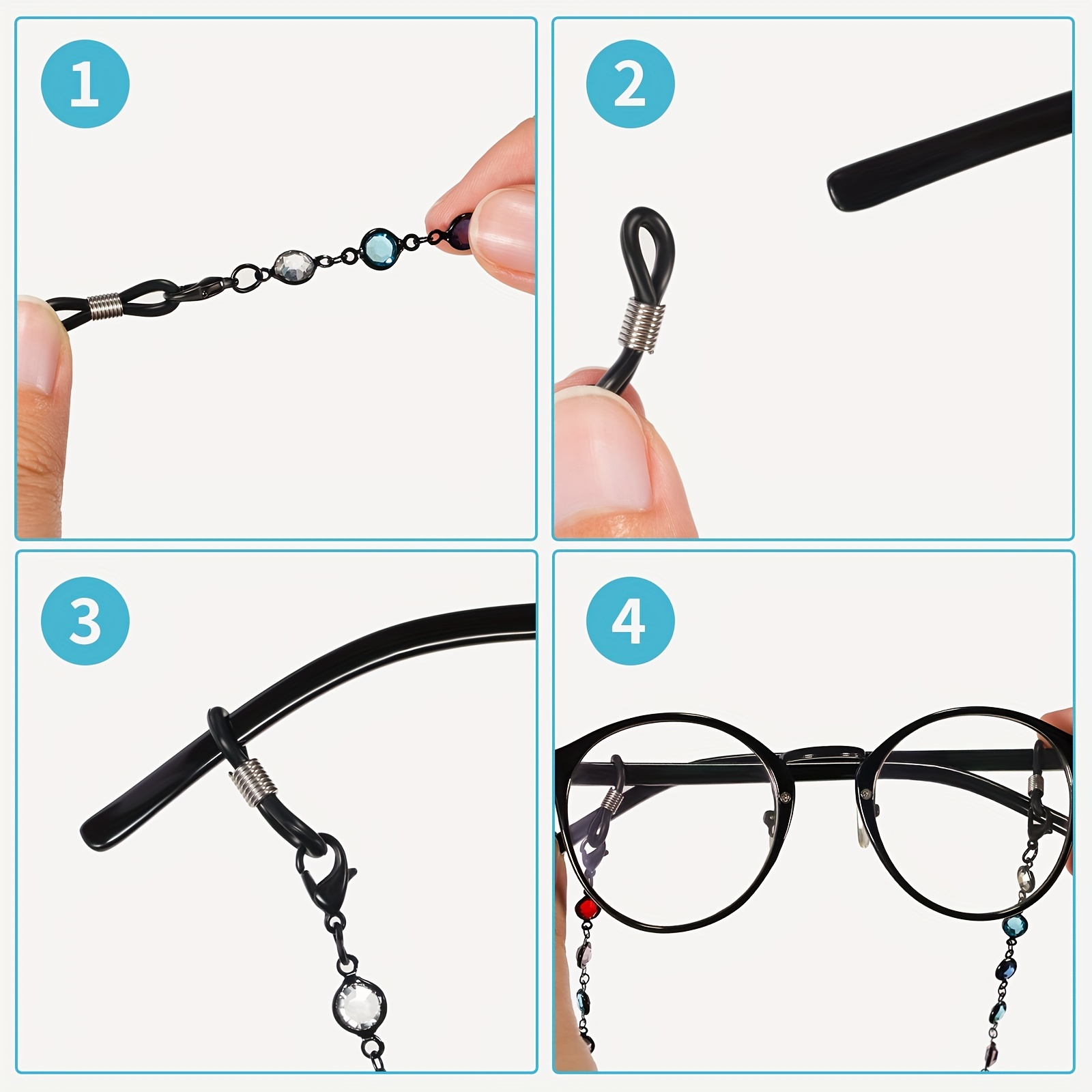 Eyeglass Chains for Women Glasses Reading Glasses Cords Glasses Holder  Strap Lanyards Eyewear Retainer