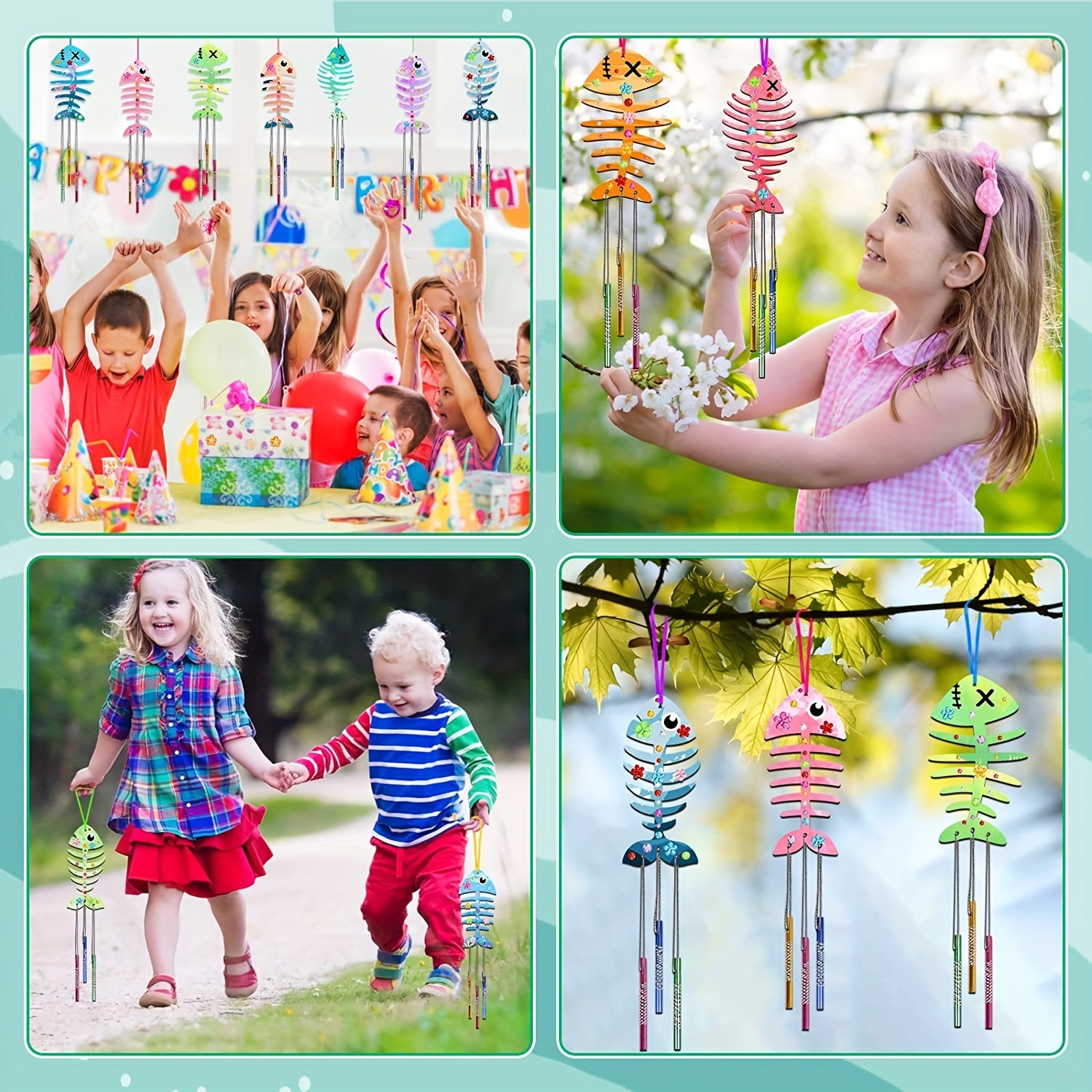 Wind Chime Kit Craft Kits For Kids Wooden Arts And Crafts - Temu