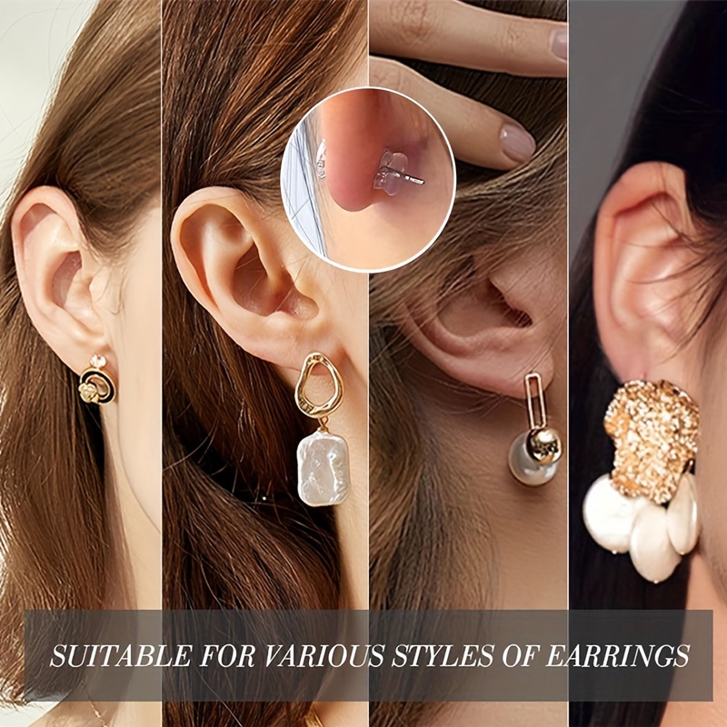 Fishhook Earring Backs for Droopy Ears Earring Backs Replacements Bullet  Clutch Back Earrings for Heavy Earring (Silver and Gold) - buy Fishhook  Earring Backs for Droopy Ears Earring Backs Replacements Bullet Clutch