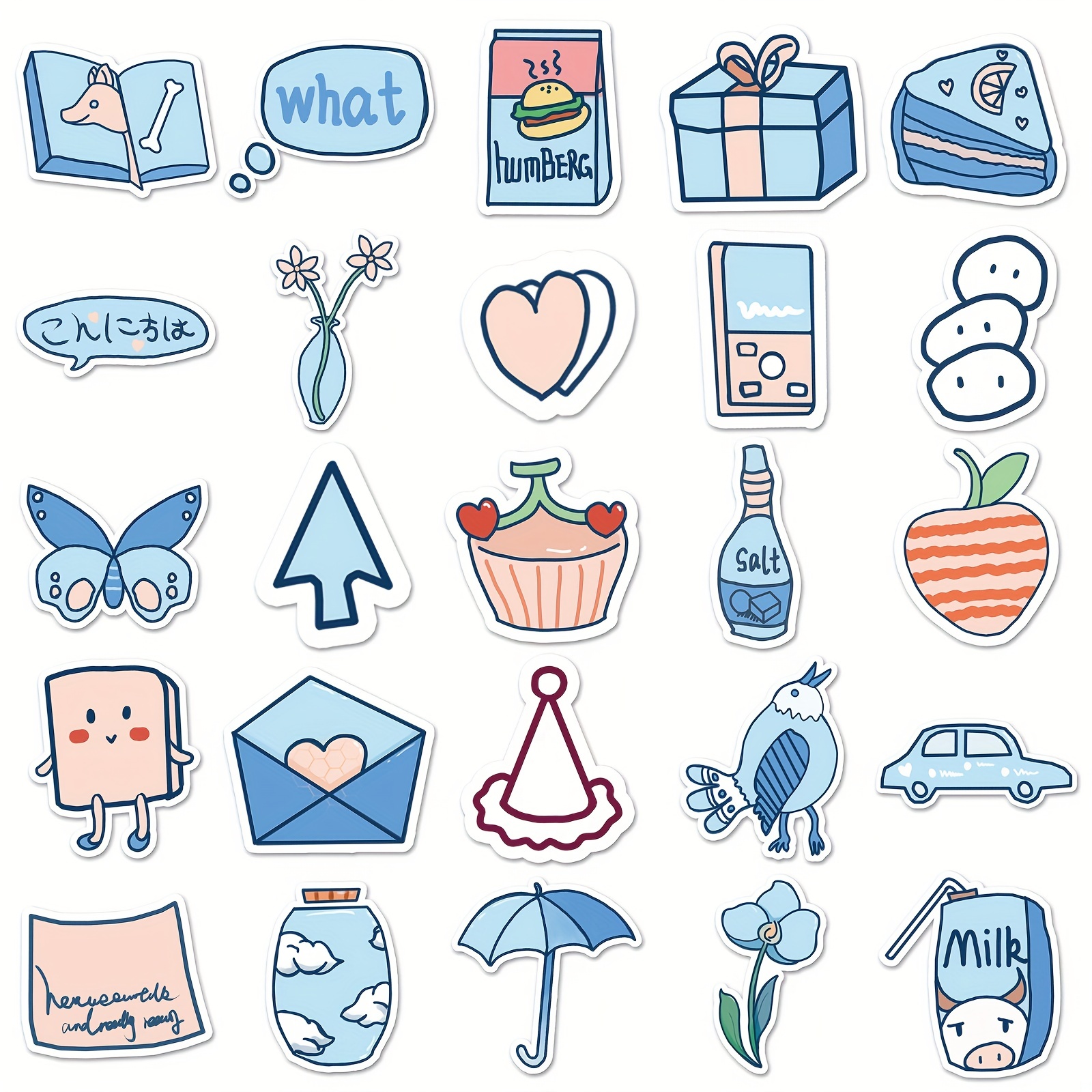 Set of art icons vector  Sticker art, Cute stickers, Homemade