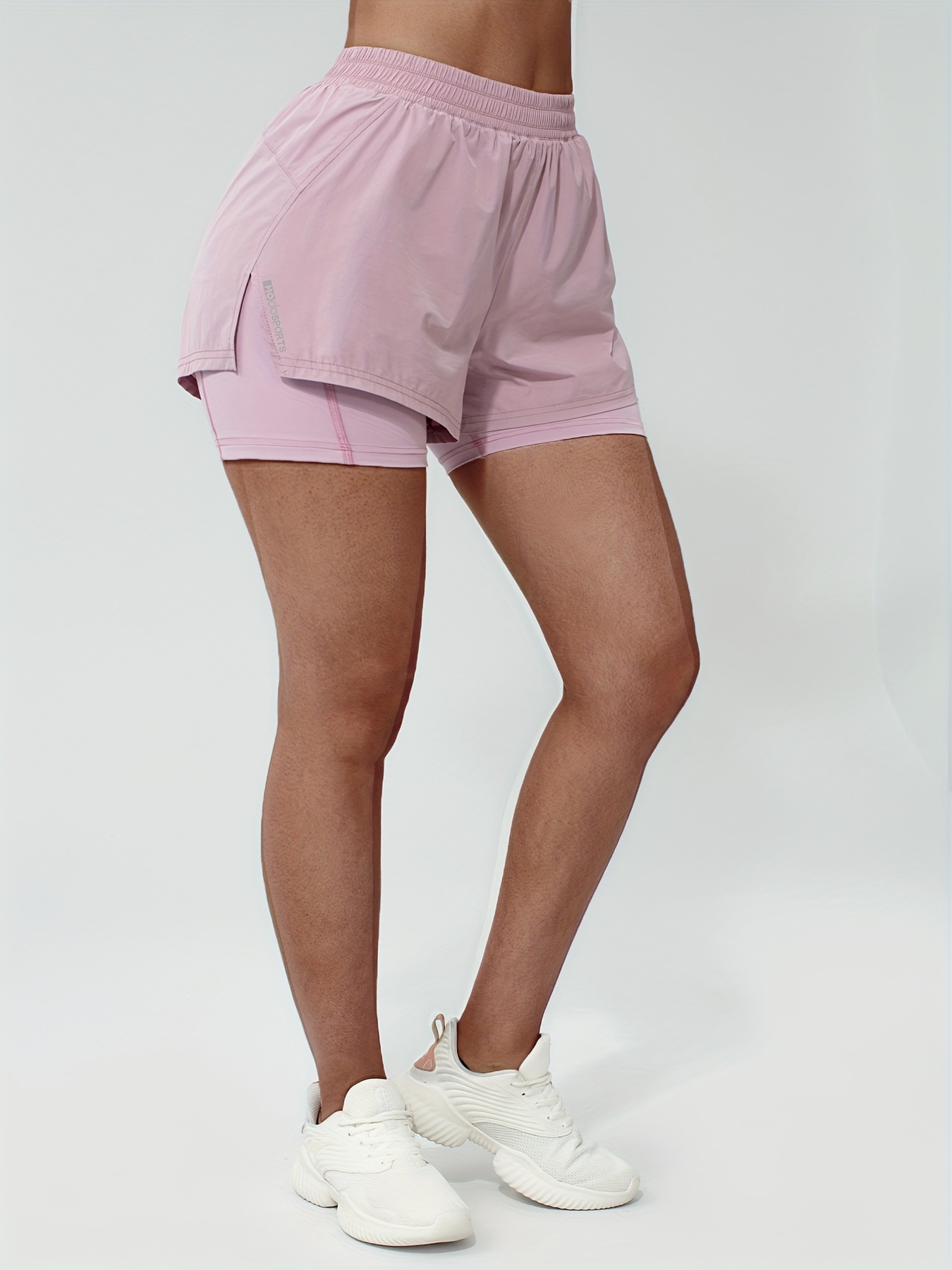 NP - Pantalones cortos deportivos para mujer, con