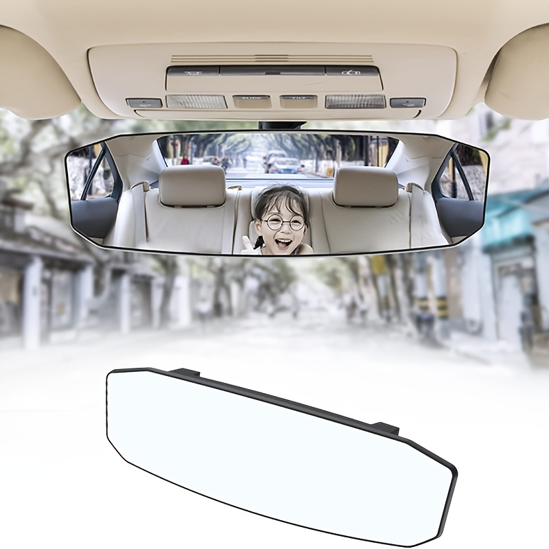 Panoramic Rear View Mirror Hd Rearview Mirror Car Interior Clip-on Wide  Angle Rear View Mirror Universal Extended Blind Spot Rear View Mirror For  Cars - Temu United Kingdom