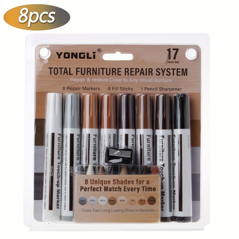 NEO 12 PC Furniture Restoration Wood Stain Markers Pen Set With Filler  Sticks for sale online