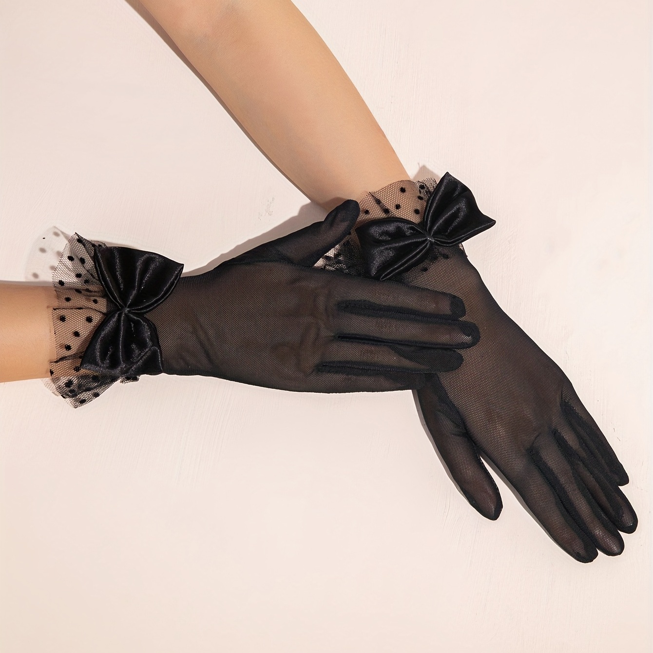 Lace Trim Gloves  Black lace gloves, Elegant gloves, Gloves fashion
