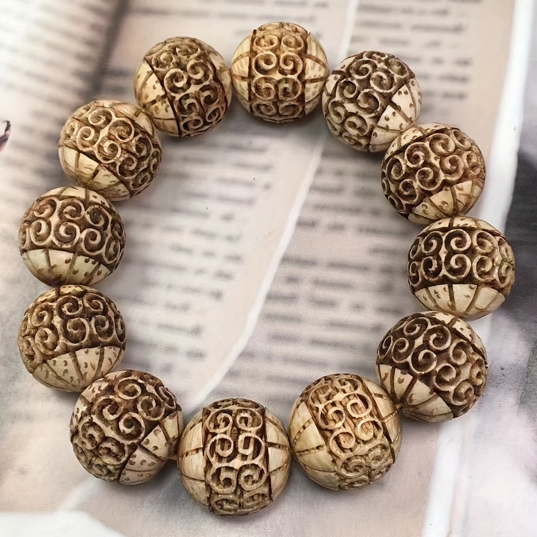 Silk Wood Healing Chakra Bracelet, Unisex Style