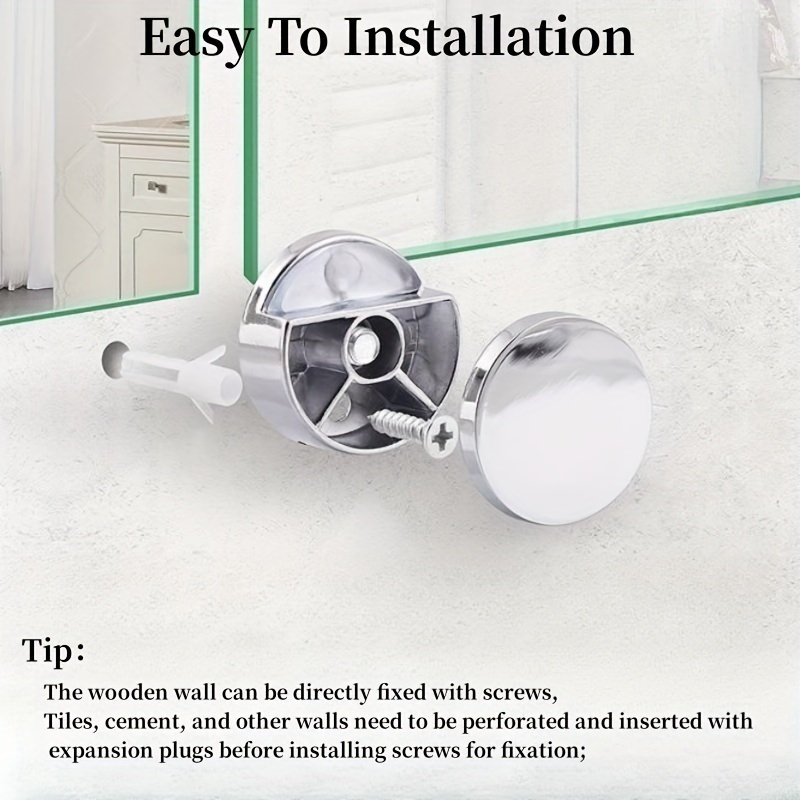 Rust resistant Mirror Clip Easy Installation Secure Hold - Temu