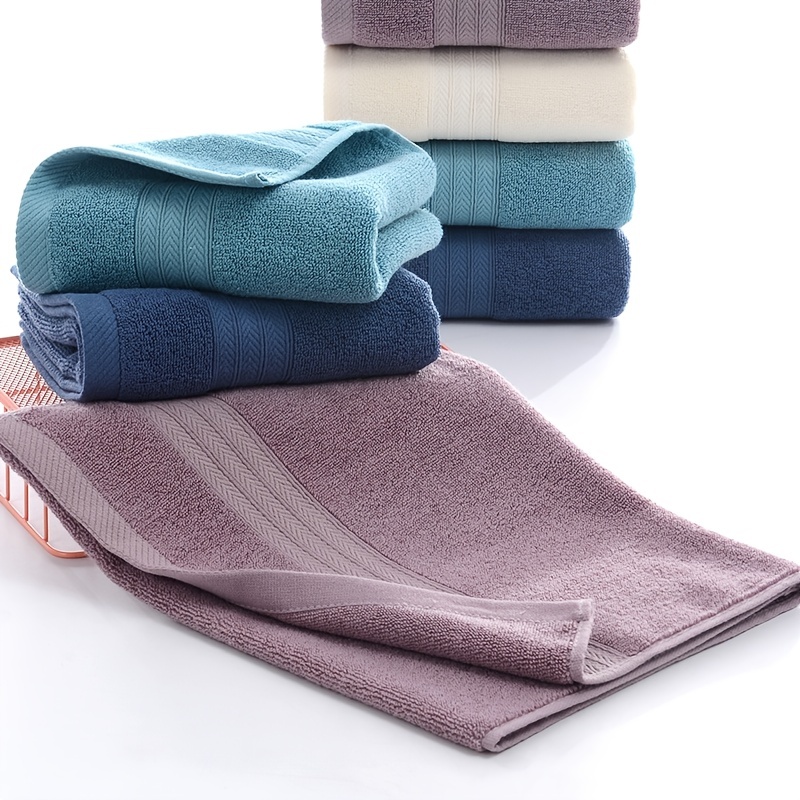  Healifty 4 unids algodón toallas de ducha absorbente de agua  plato de lavado toalla para baño cocina toallas de mano paños 29.5x13.8 in  : Hogar y Cocina