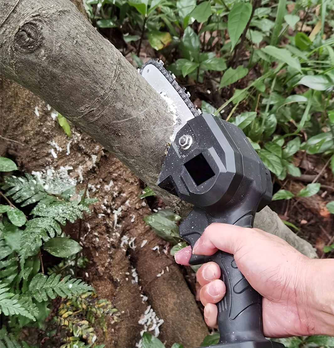 24V Rechargeable MINI Electric Chainsaw Wood Cutting Lithium