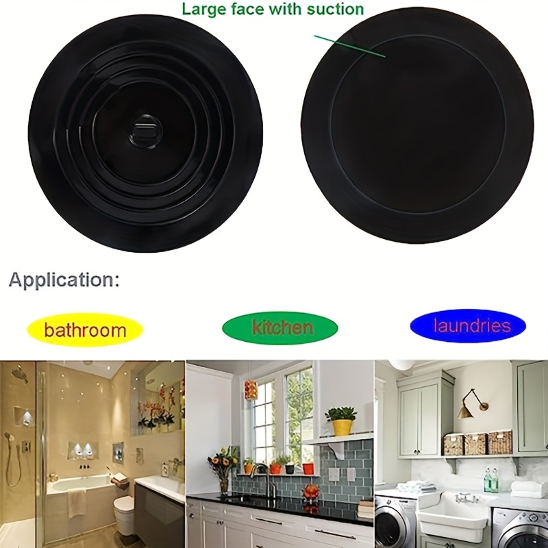 Large Silicone Bathtub Plug, Sink Drain Stopper, Hair Stopper Shower Drain  Cover, Shower Drain Protector, Multifunction Bathtub Stopper Drain Plug For  Home Bathroom, Home Essentials - Temu