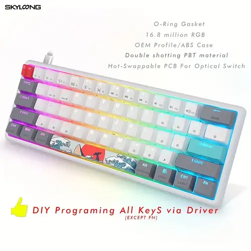 Ajazz Ak820 RGB Tri-Mode Gaming Mechanical Keyboard 82 Key Bluetooth 2.4GHz  Wireless Gamer Keyboard Custom Gasket for Pc Laptop - AliExpress