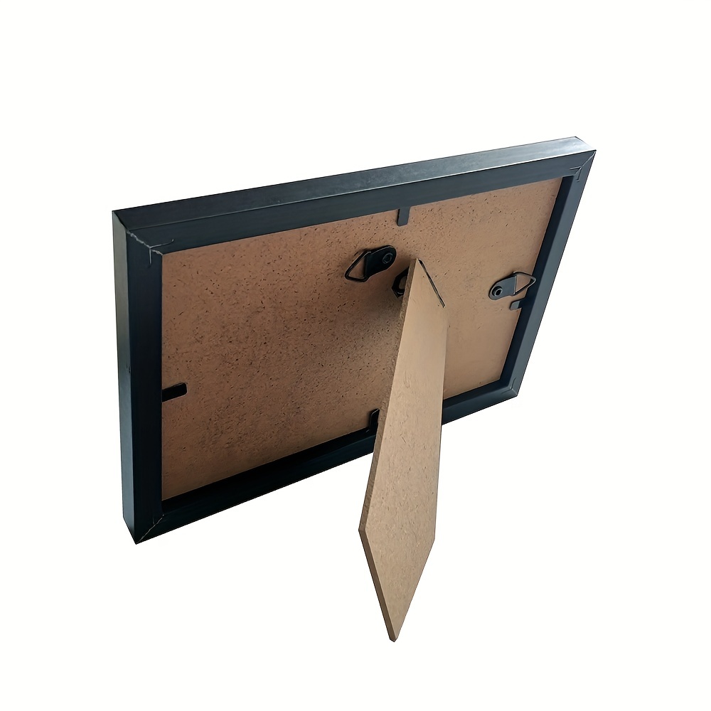 A4 Black Wood Picture Frame Document Frames Dual Purpose Put - Temu