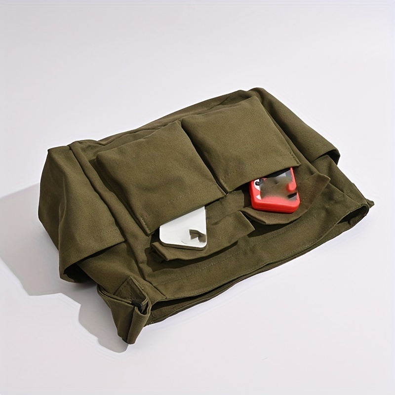 Men's Vintage Canvas Messenger Bag, Casual Travel Crossbody Bag