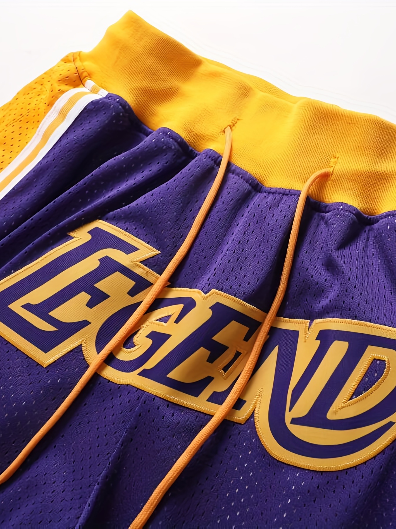 Kobe Bryant 8/24 Los Angeles Lakers Yellow JUST DON Shorts