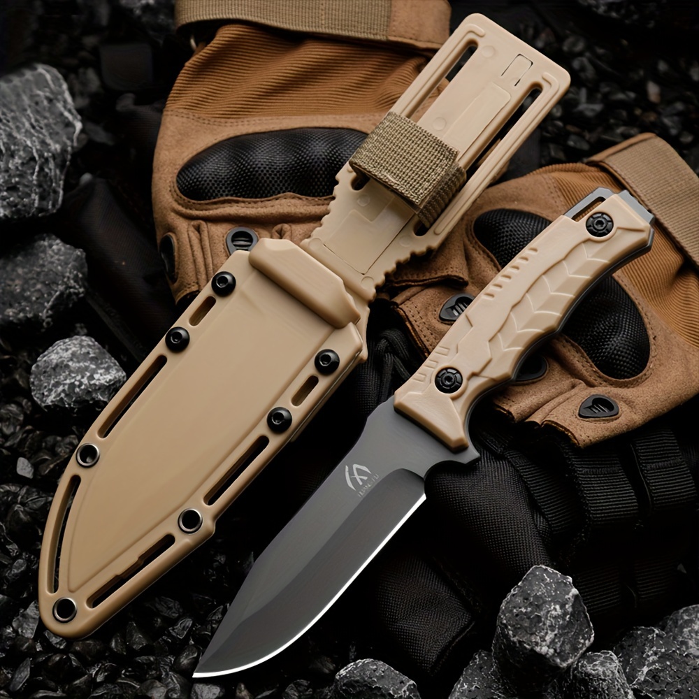  Real Steel Arbiter Bushcraft Hunting Knife - 5.24 9Cr18Mov  Blade, G10 Handle, Perfect for Camping, Hiking, and Daily Use : Tools &  Home Improvement