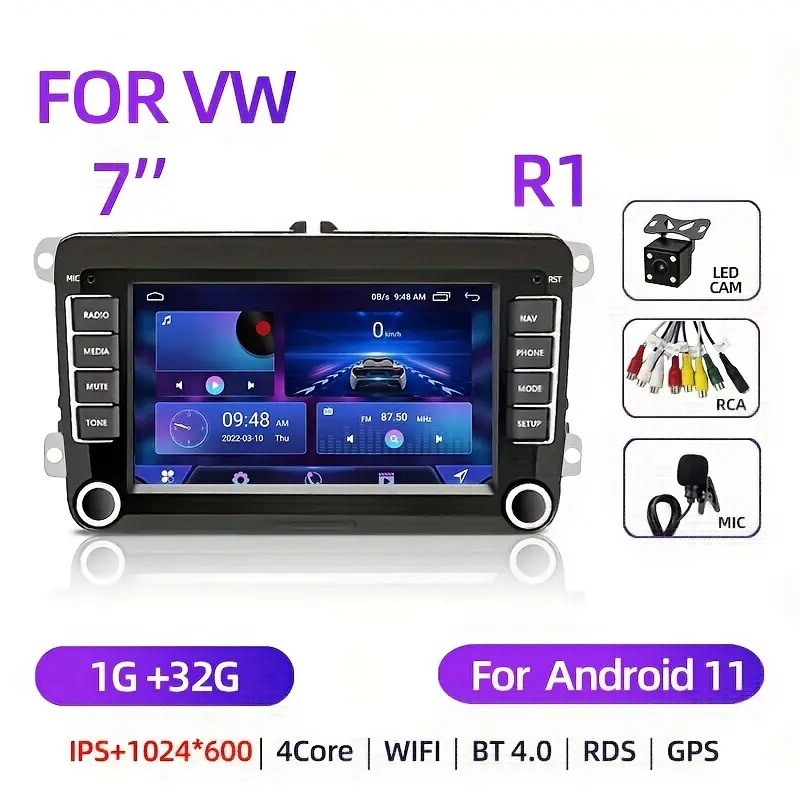 2din Auto Radio Android Gps Navigation Car Stereo Radio 7 - Temu France