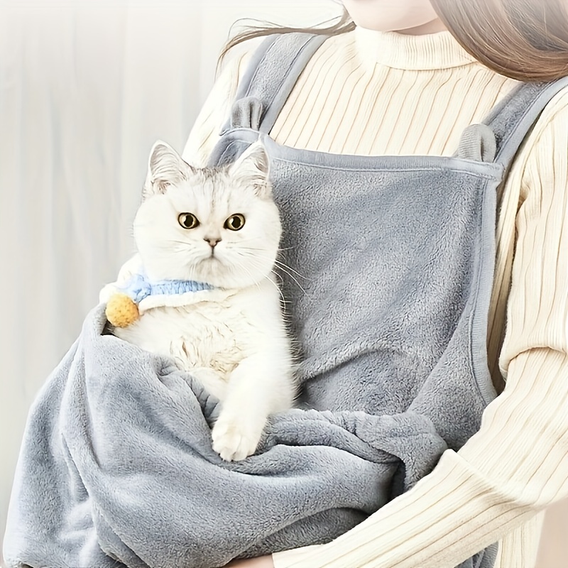 

Super Soft Cat Clothes, Cat Aprons, Breathable Cat Carrier Bag With Pocket Cat Sleeping Bag