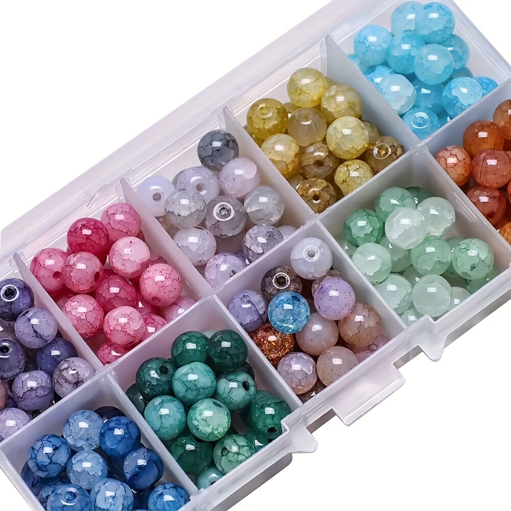 200pcs 10mm Glass Seed Beads for Jewelry Making, Bead Set for Bracelet  Necklace Making, DIY, Arts and Crafts 