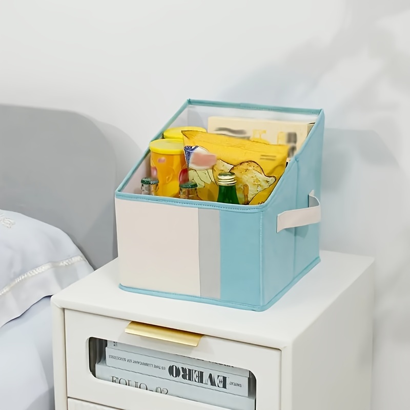 Collapsible storage bins multiple colors foldable