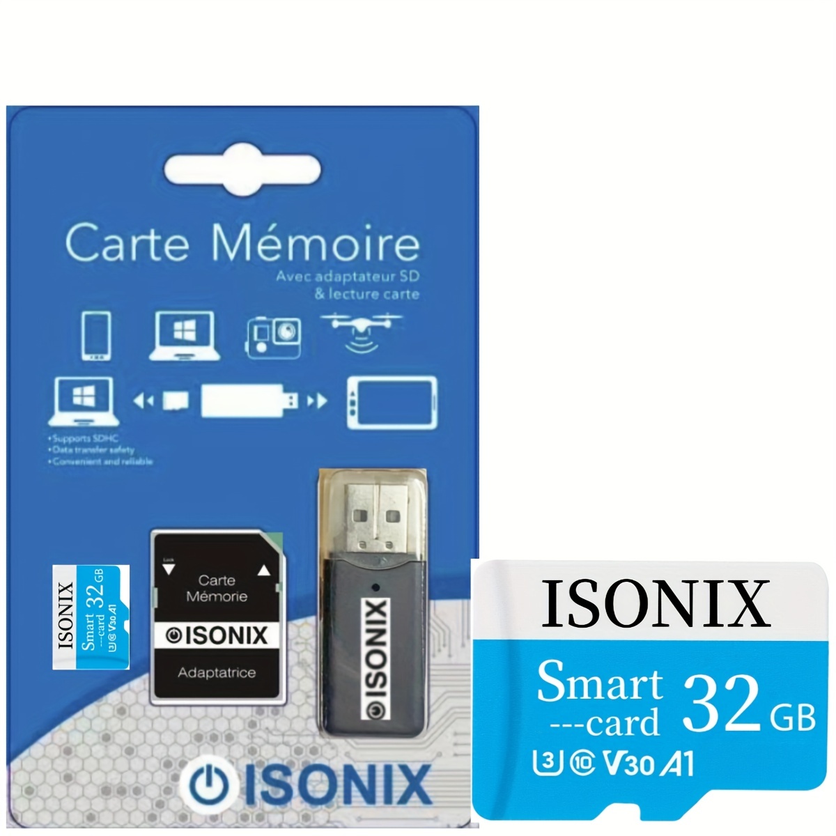 SANDISK - Carte mémoire - 32 Go Carte microSD Extreme avec Adaptateur SD