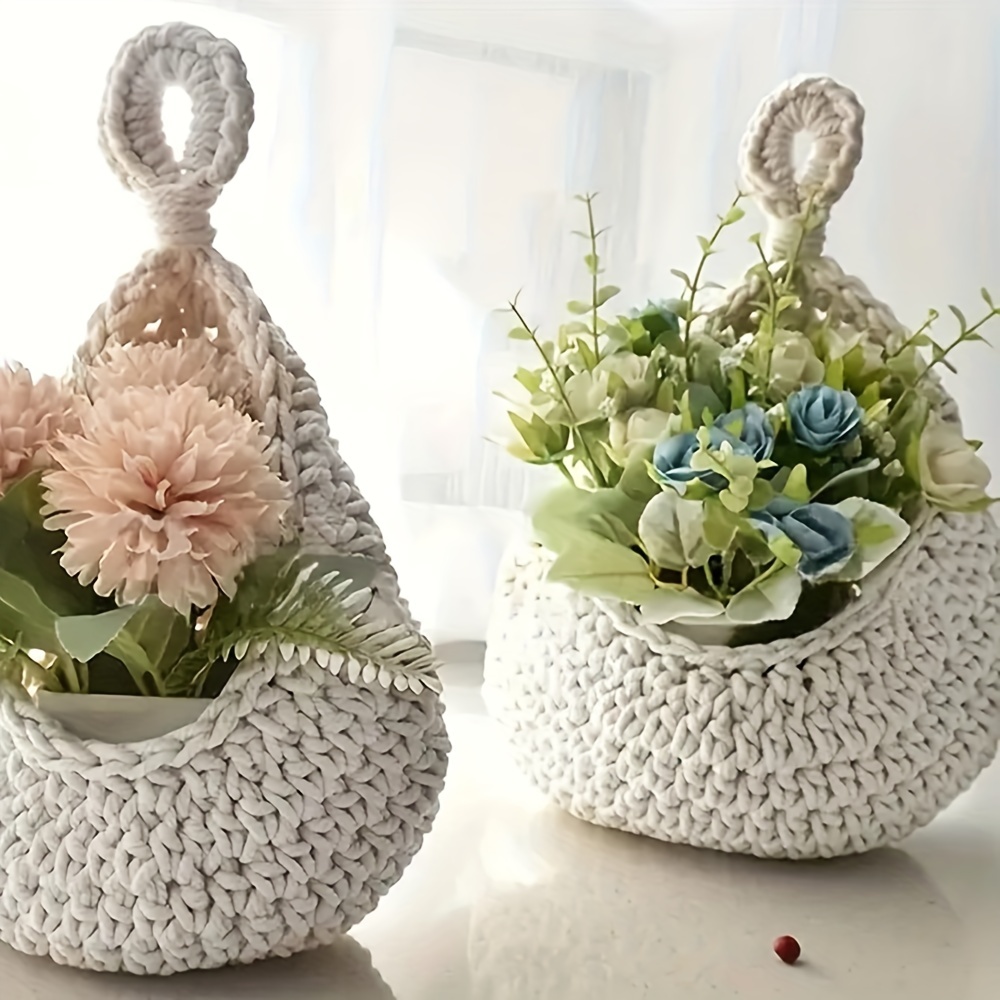 Boho Teardrop Hanging Basket for Kitchen Storage