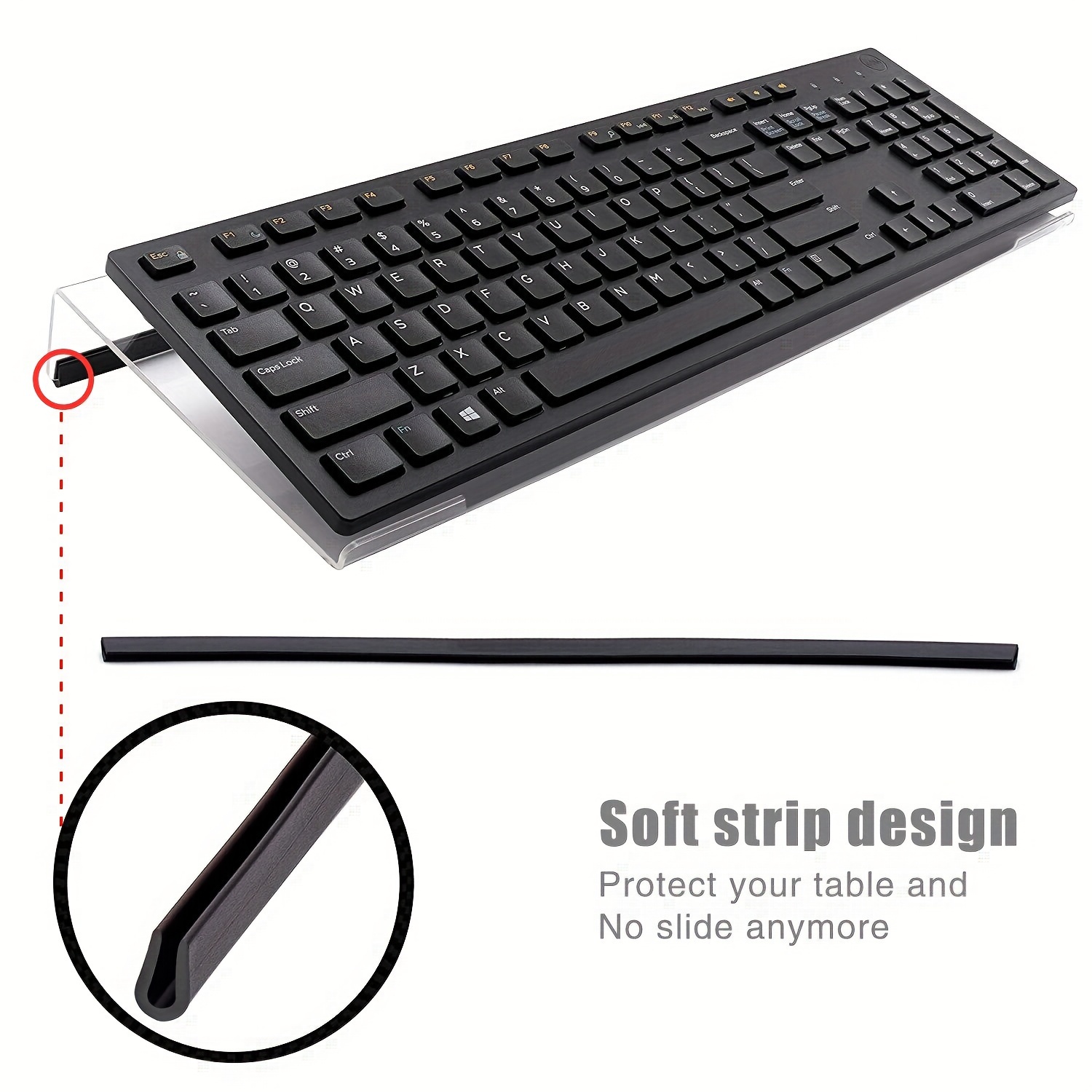 Support clavier pour le stockage angle plus élevé réduit lespace