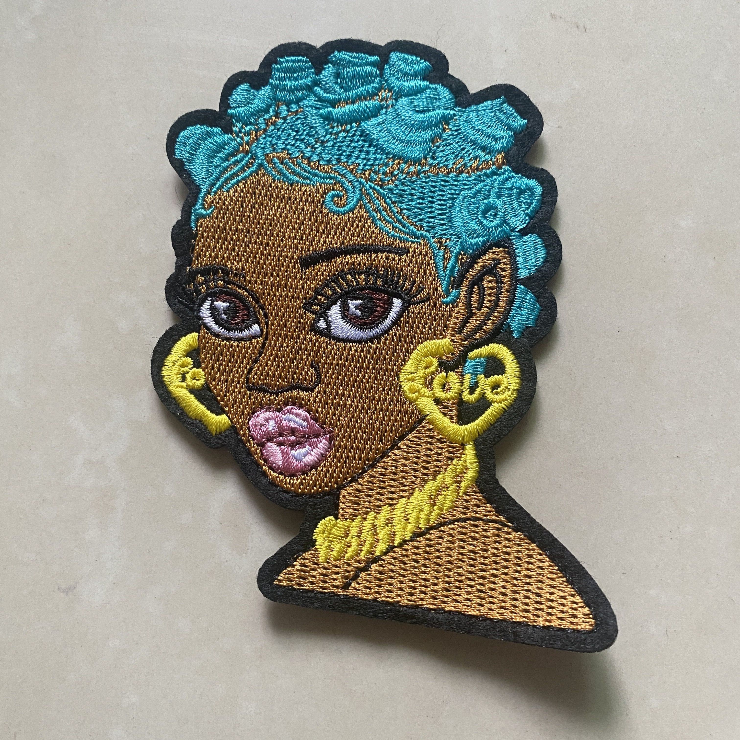 Black Girl Embroidered Iron On Patches For Clothing, Suede Dress Shoes,  Hats, And Bags Cute Afro Girl Applique For DIY Crafts From Moomoo2016,  $7.58