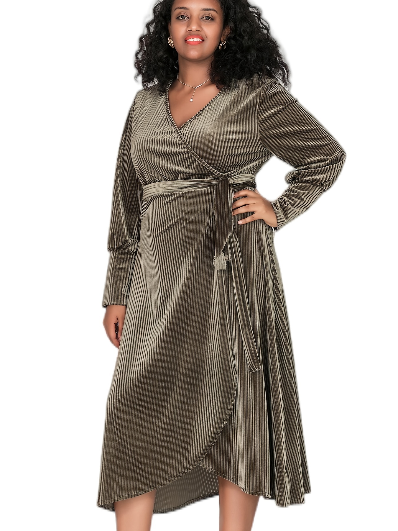  CZRLHYT Plus Size Dress Long Sleeve for Women, Plus Size Midi  Dresses with Sleevess