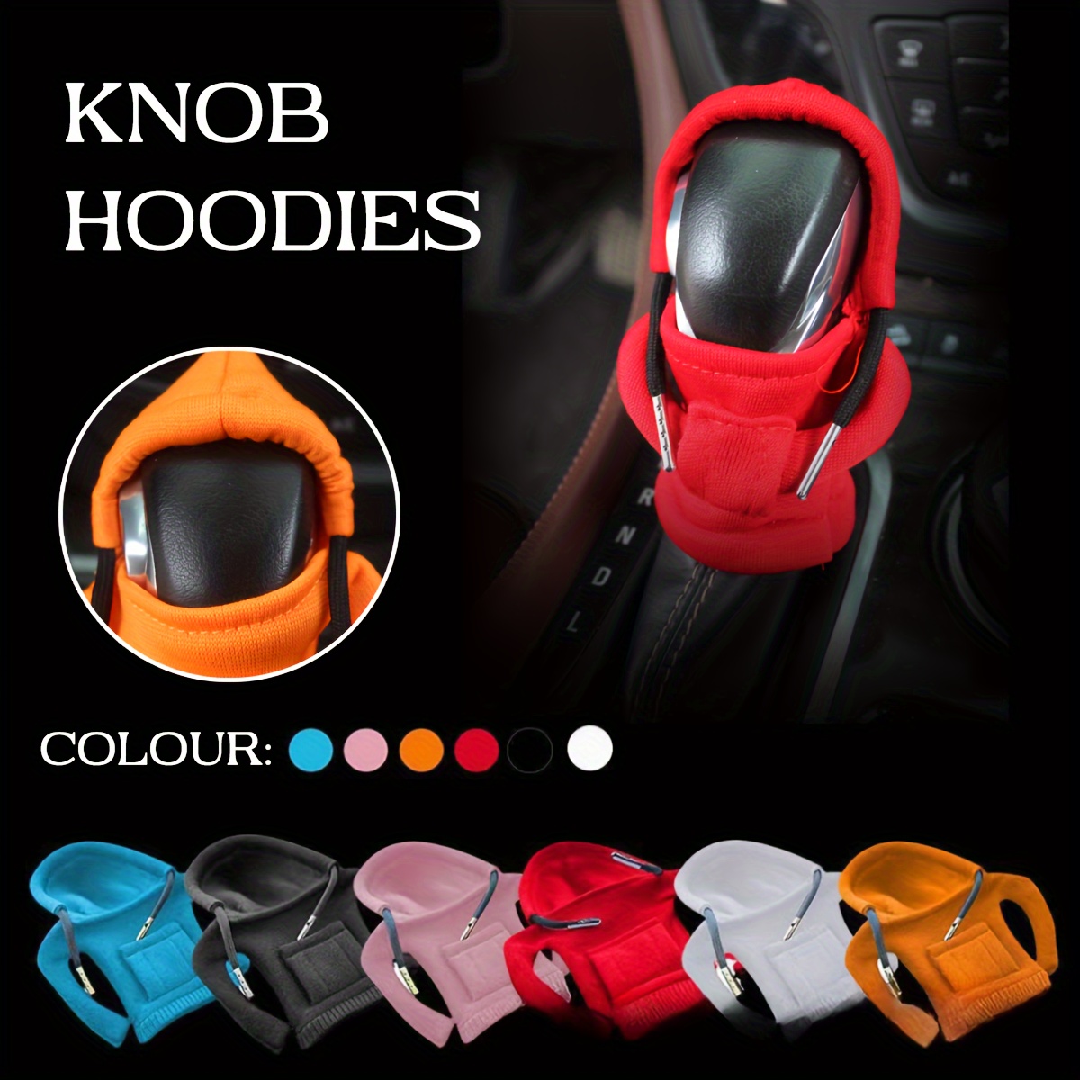 Car Gear Handle Cover Gear Handle Decoration Knob Hoodie Cover