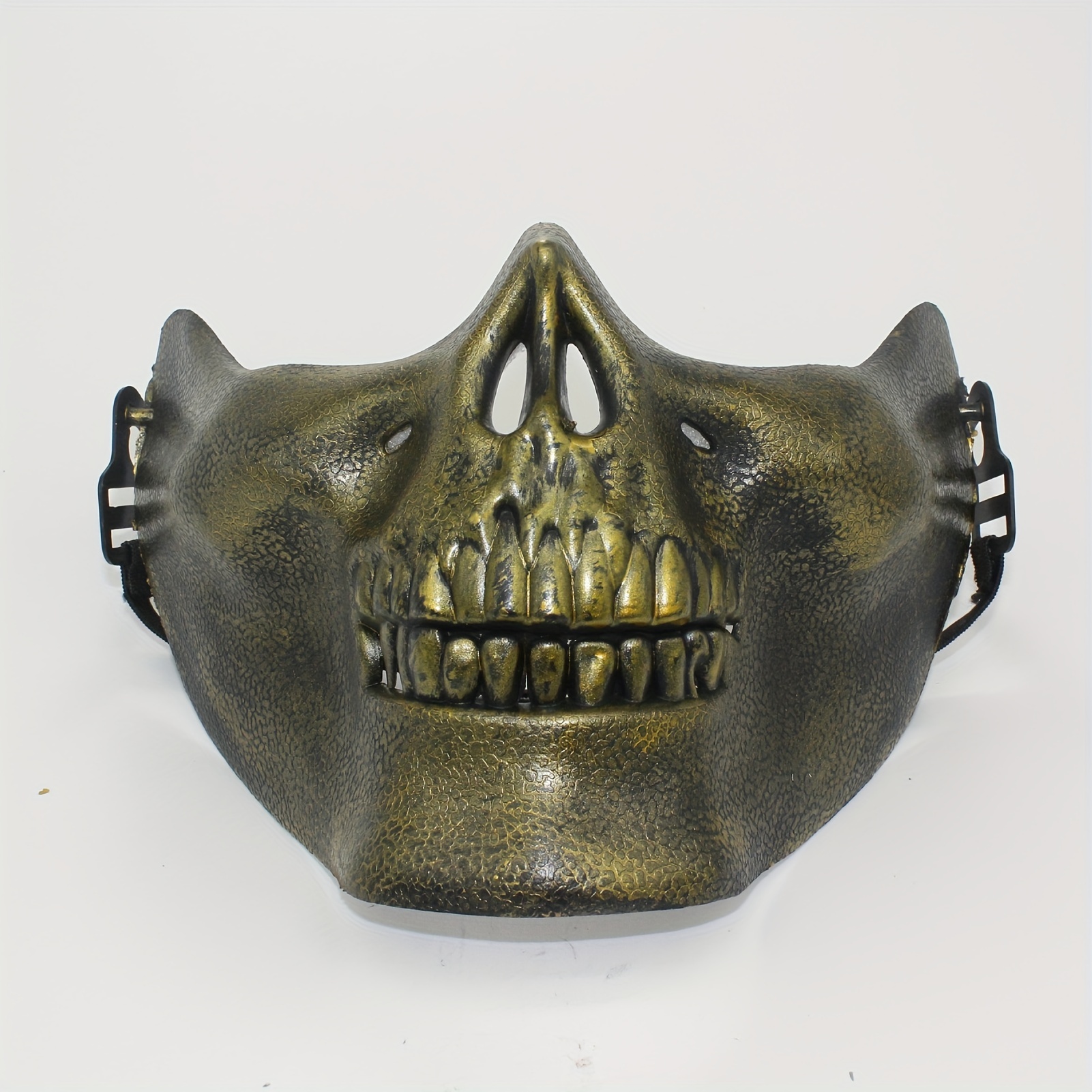 2pcs Punk Style Half Face Skull Mask Halloween Cosplay Costume Props