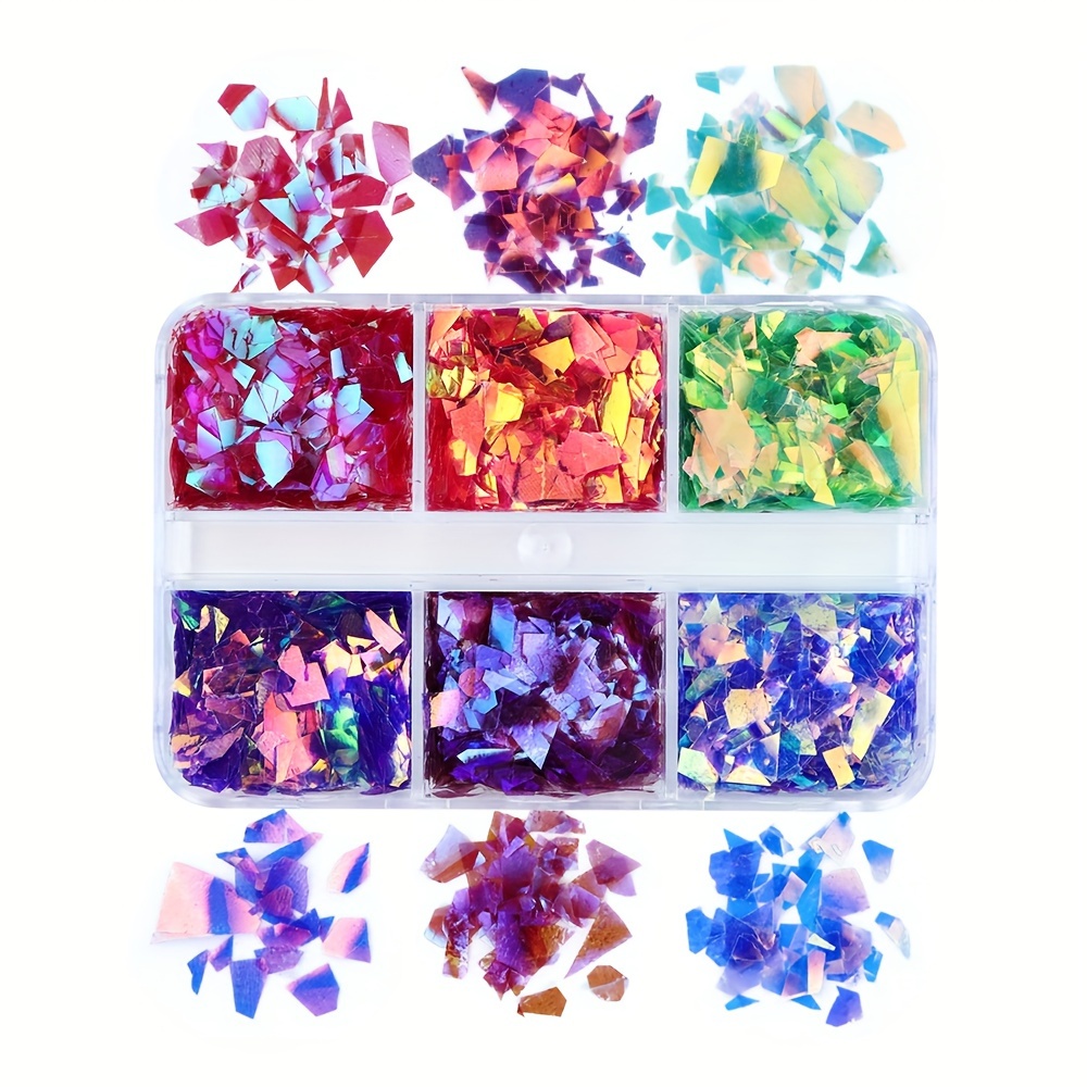 4bags Valentines Resin Filling Holographic Glitter Epoxy Resin Filler Love  Heart Resin Sequins DIY Silicone Mold