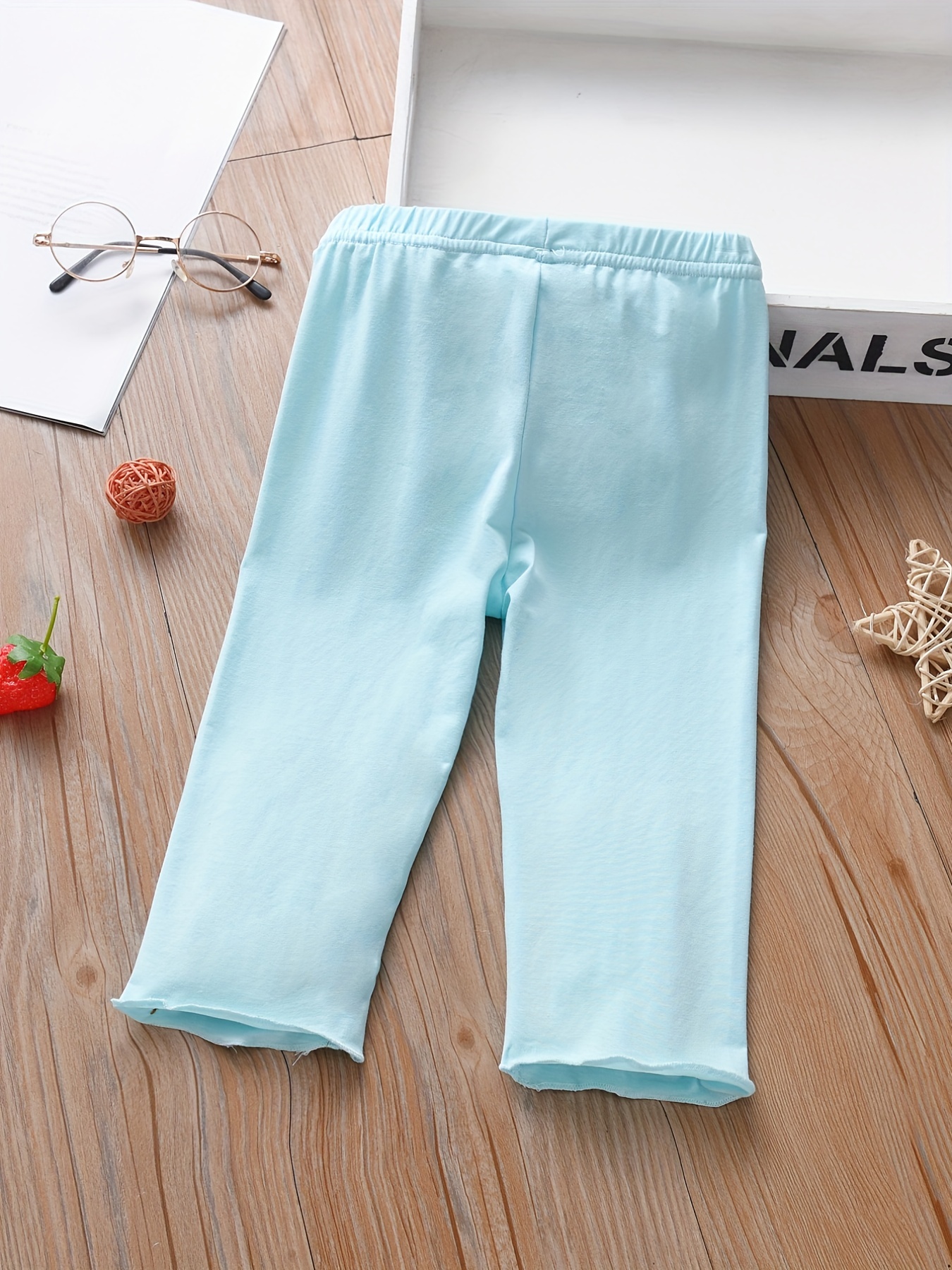 Kids Green Embroidered Leggings by Main Story on Sale