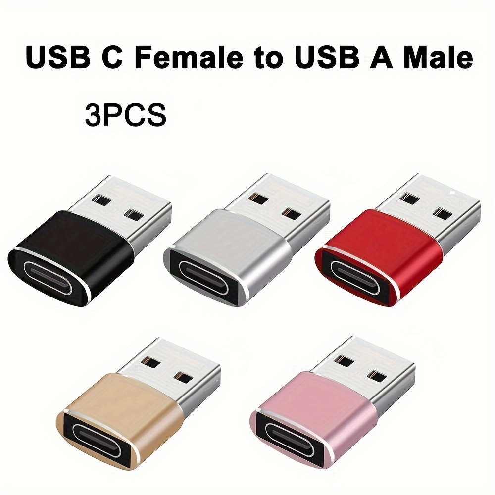 Adaptador OTG para iPhone USB C hembra a Lightning macho (paquete de 2)  cargador de Apple, sincronización de datos, dongle tipo c, lector de  tarjetas