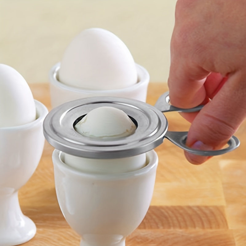 Hueveras para huevos pasados por agua con cucharas, juego de