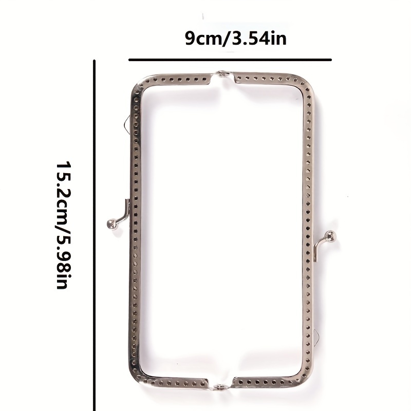 Metal Purse Frame Handle Kiss Clasp Lock Bag Clutch Frame - Temu