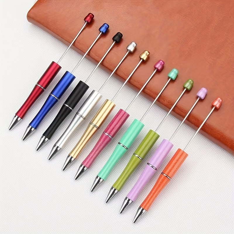 Diy Plastic Beaded Pen Student Handmade Ballpoint Pens - Temu
