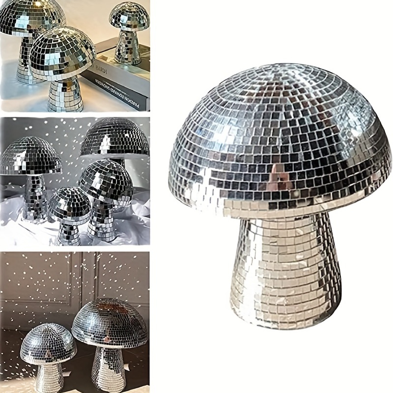 Boule disco aux champignons Boule miroir réfléchissante pour la