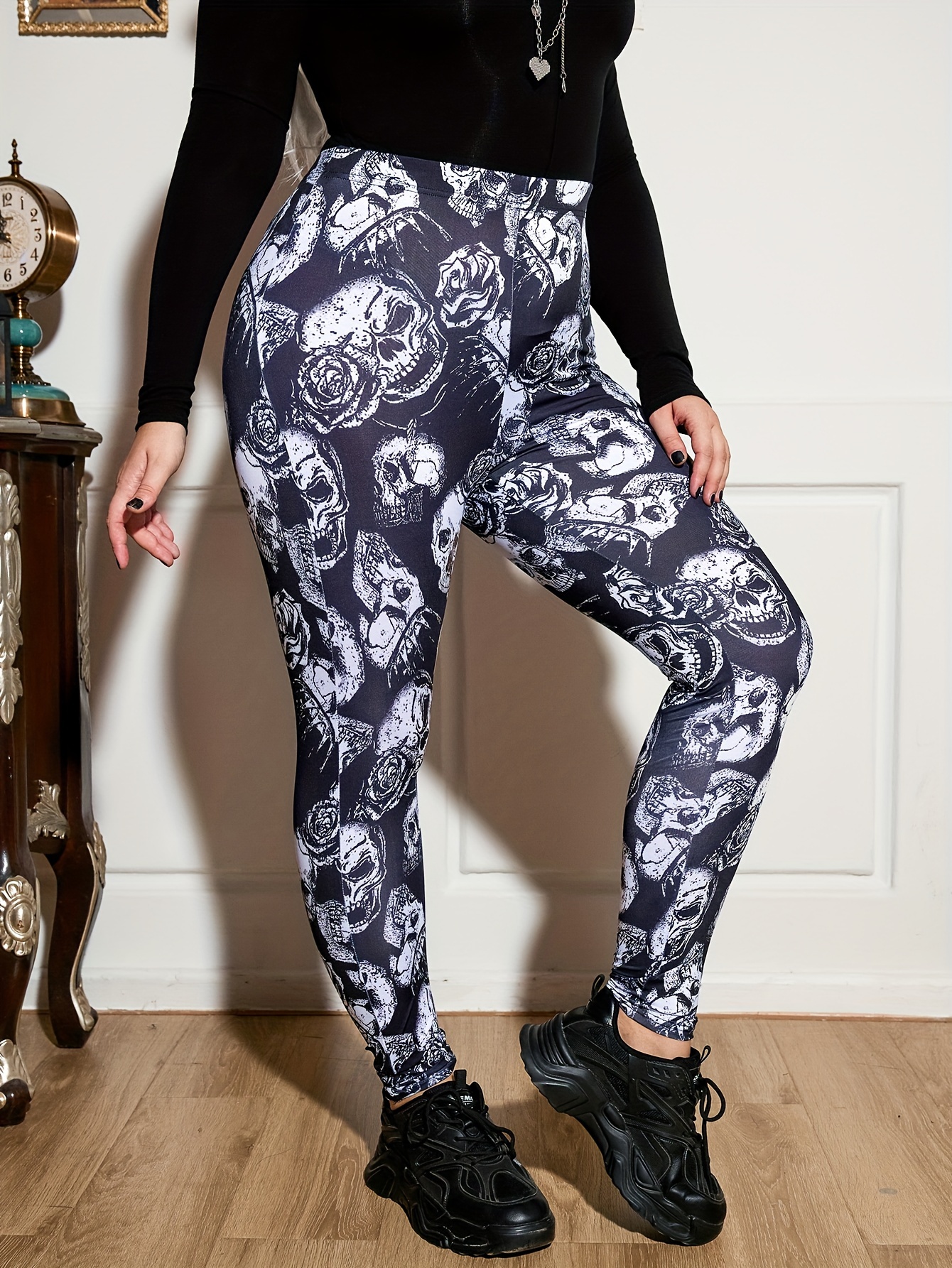 Plus Size Halloween Sports Leggings Calças De Yoga De - Temu Portugal