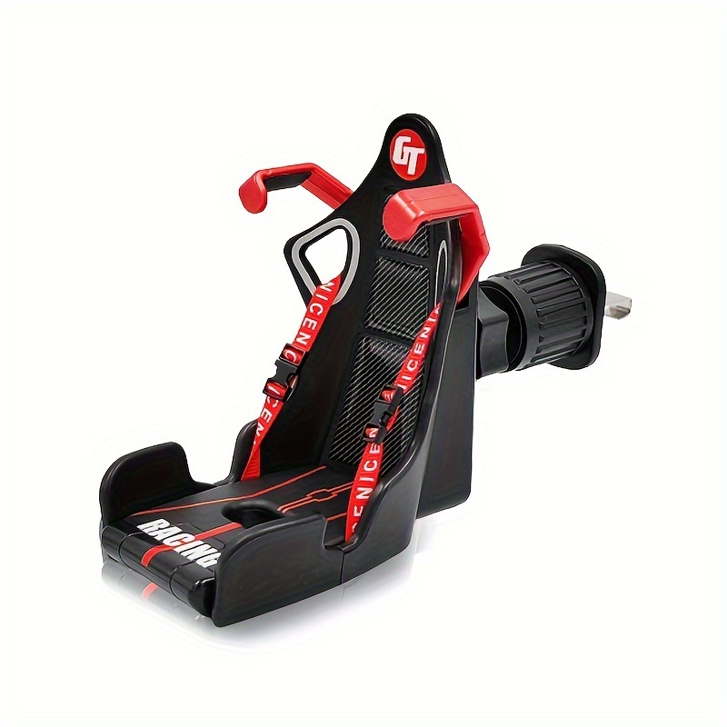 1pc racing seat design car phone bracket carair outlet phone holder car interior accessories gift for men details 4