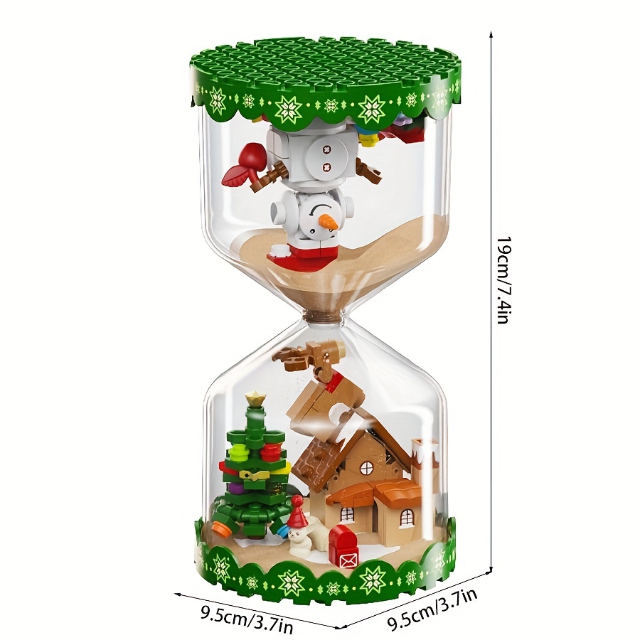 Building Blocks Christmas Hourglass Romantic Fluorescent - Temu