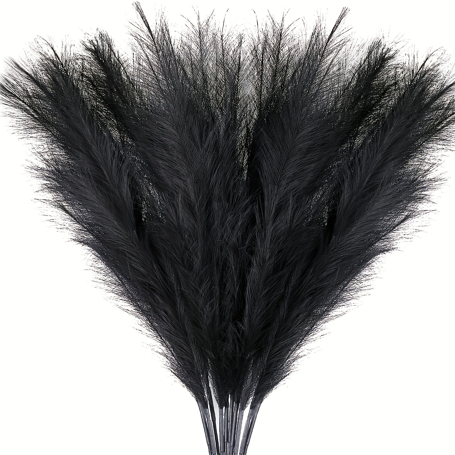 TEMU 15pcs Large Faux Pampas Grass Bundle - Realistic Artificial Pampas Grass Plants With Stems, Boho Home Decor Suitable For Weddings, Vase Fillers,