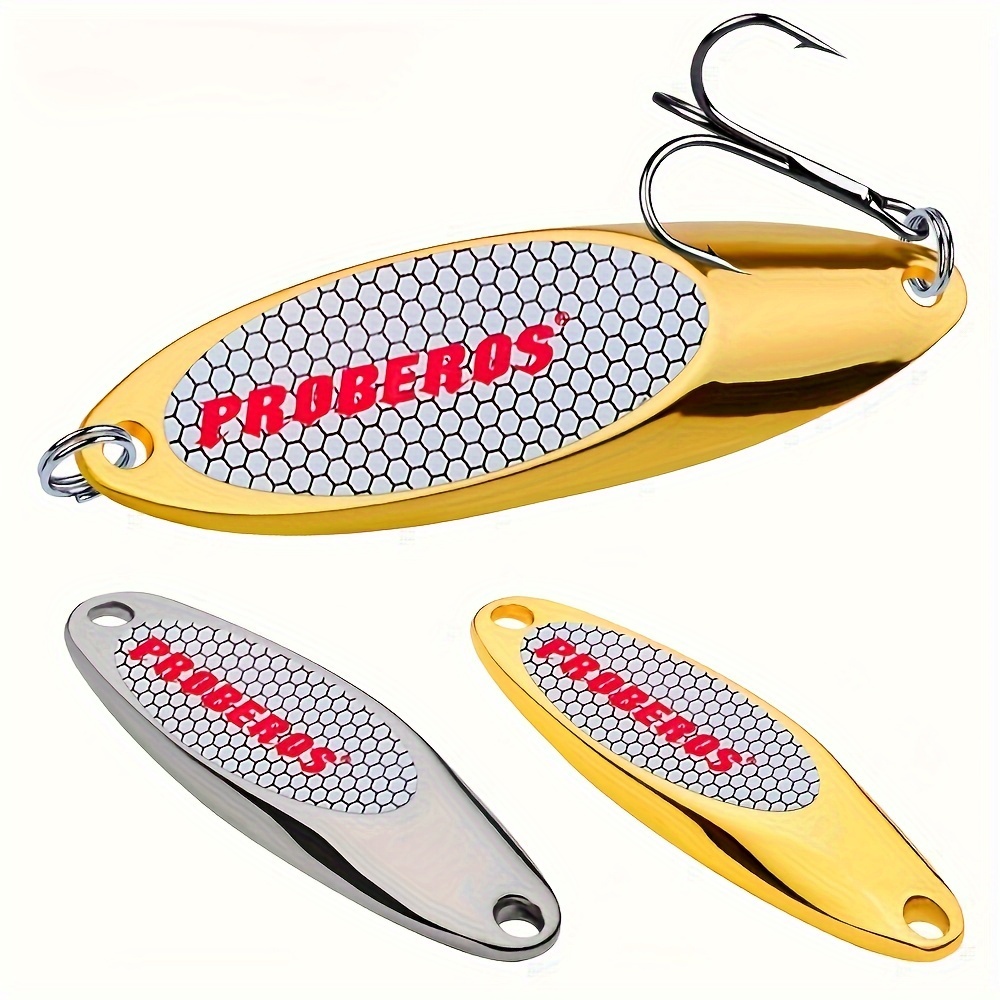 Metal Spoon Penis Shape Fishing Lures 5g 10g 15g 20g Golden Sequin