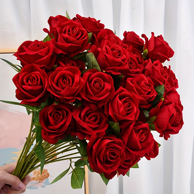 Dainzusyful Fake Flowers Valentines Day Gifts Artificial Flowers