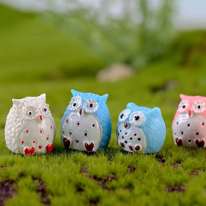 New Product Micro Landscape Creative Cute Owl Mini Doll - Temu