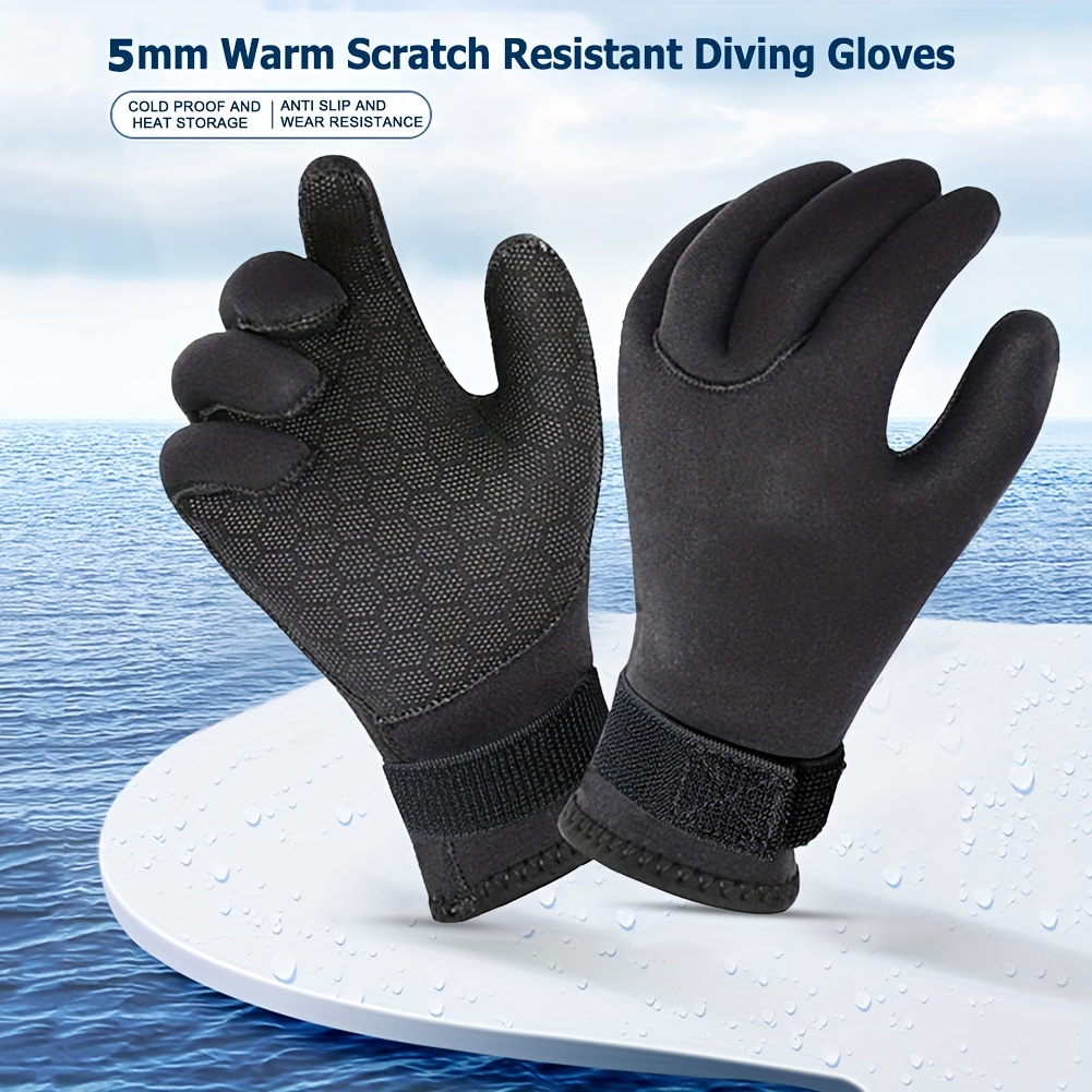 3MM Neoprene Diving Gloves Non-slip Spearfishing Gloves Surfing Warmth  Gloves