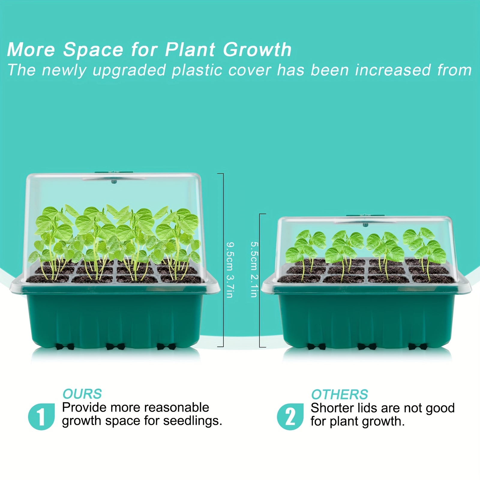 Hydroponic Seedling Planting Greenhouse Plastic Trays for Plants