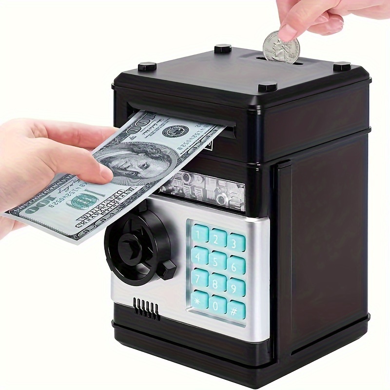Hucha electrónica con pantalla LCD, Banco de monedas con contador