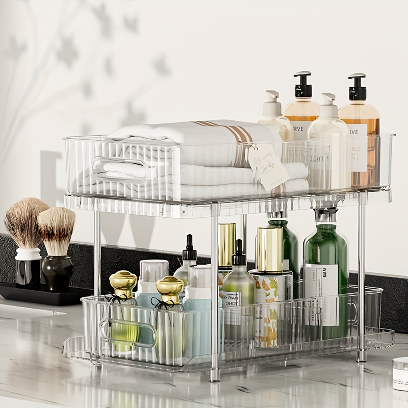 Transparent Drawer style Desktop Storage Box For - Temu