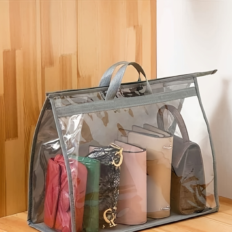 Luxury Handbag Dustproof Bag Closet Hanging Organizer Transparent Purse  Storage Bag, 90 Days Buyer Protection
