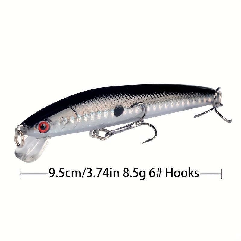 45s Max Pesca Issen Trout Pike Perch Bass Sinking Stream Bait Minnow Baits Minnow Lures Fish Hooks Long Casting Lure Color H